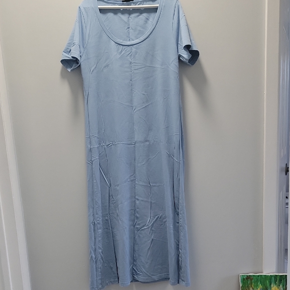 J. Crew Blue Casual Scoop Neck Sundress